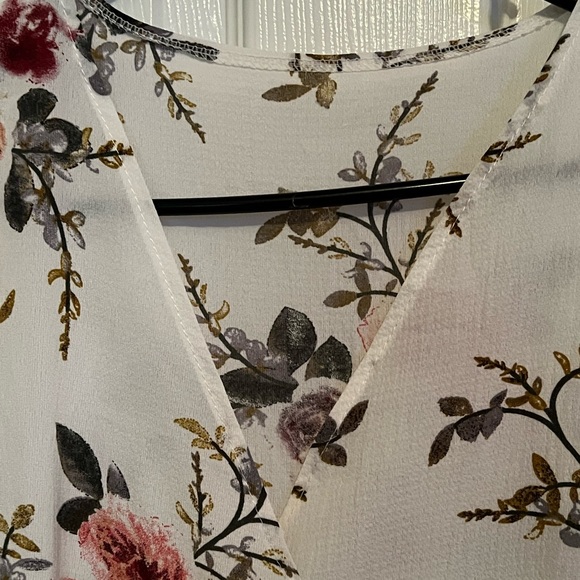 White floral print dress - Picture 3 of 16